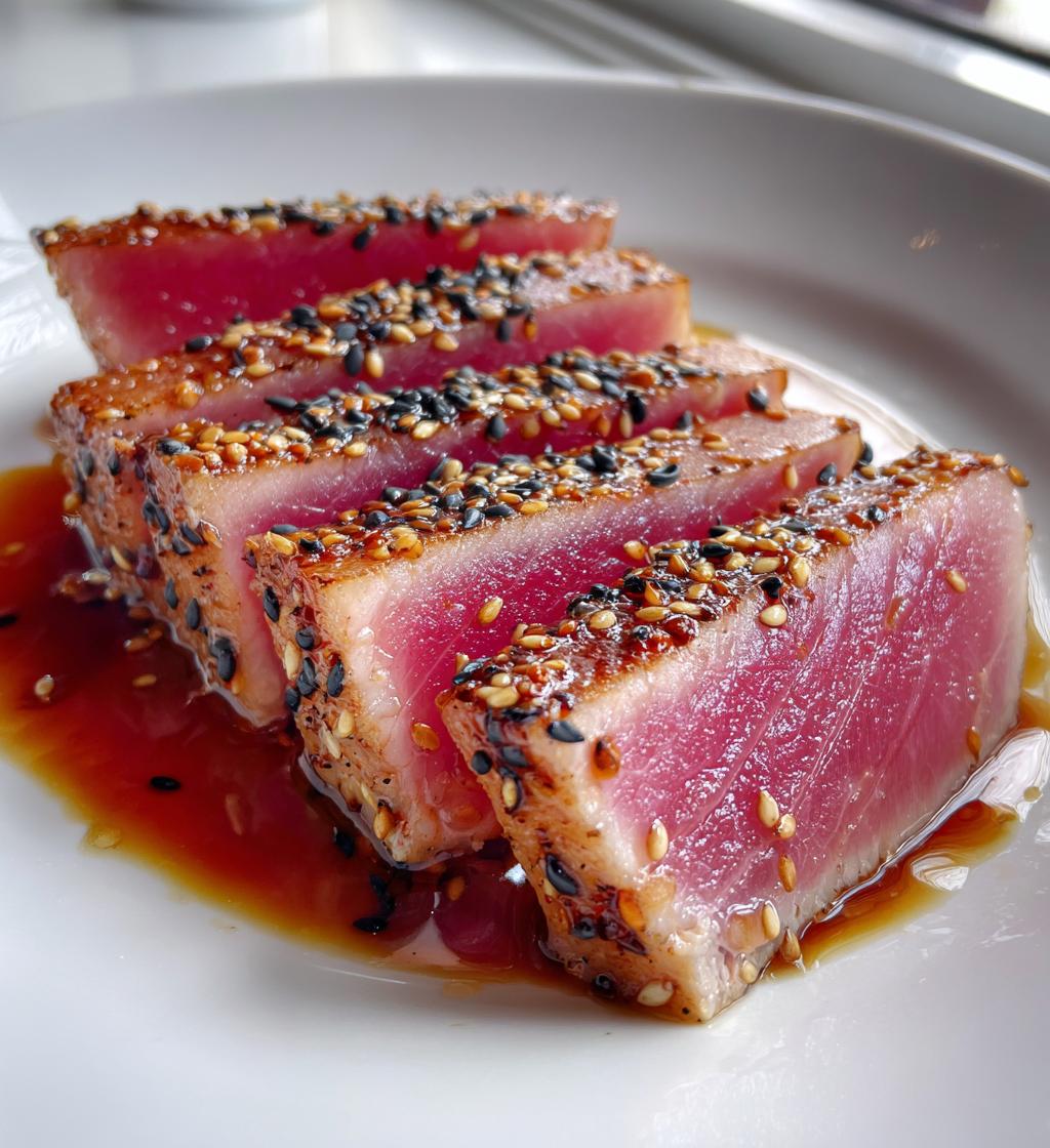 ruths chris ahi tuna - detail 1