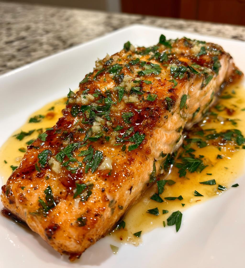 salmon garlic lemon butter sauce recipe - detail 1