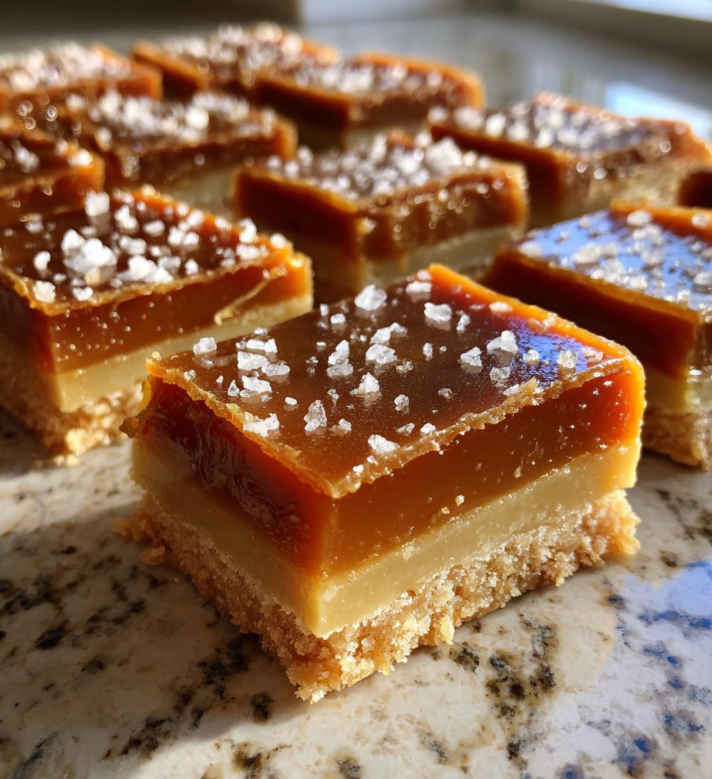 salted caramel shortbread bars - detail 1