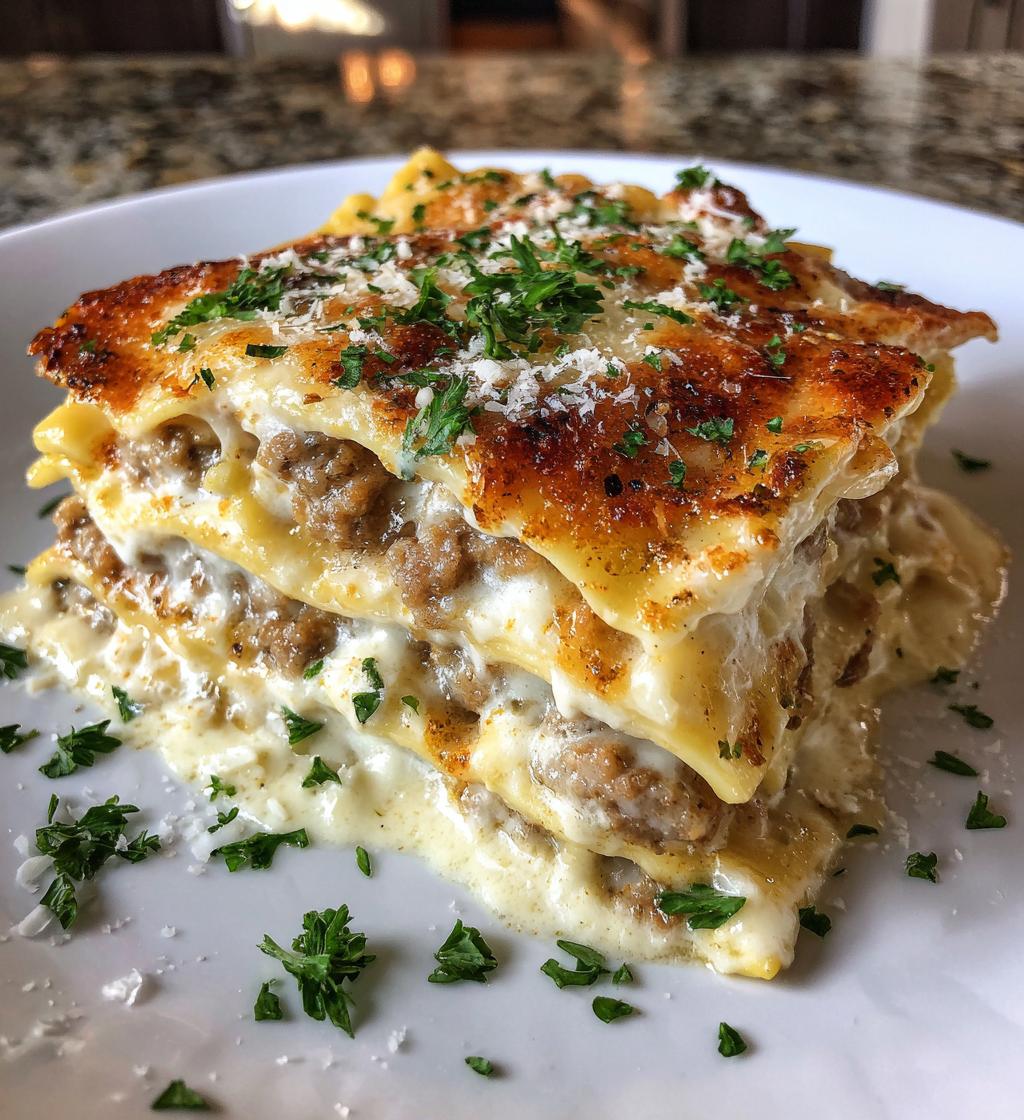 sausage alfredo ravioli lasagna