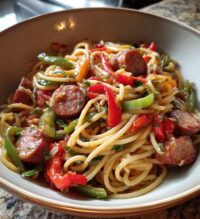 sausage and peppers pasta