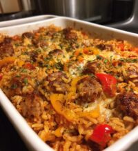sausage and rice casserole