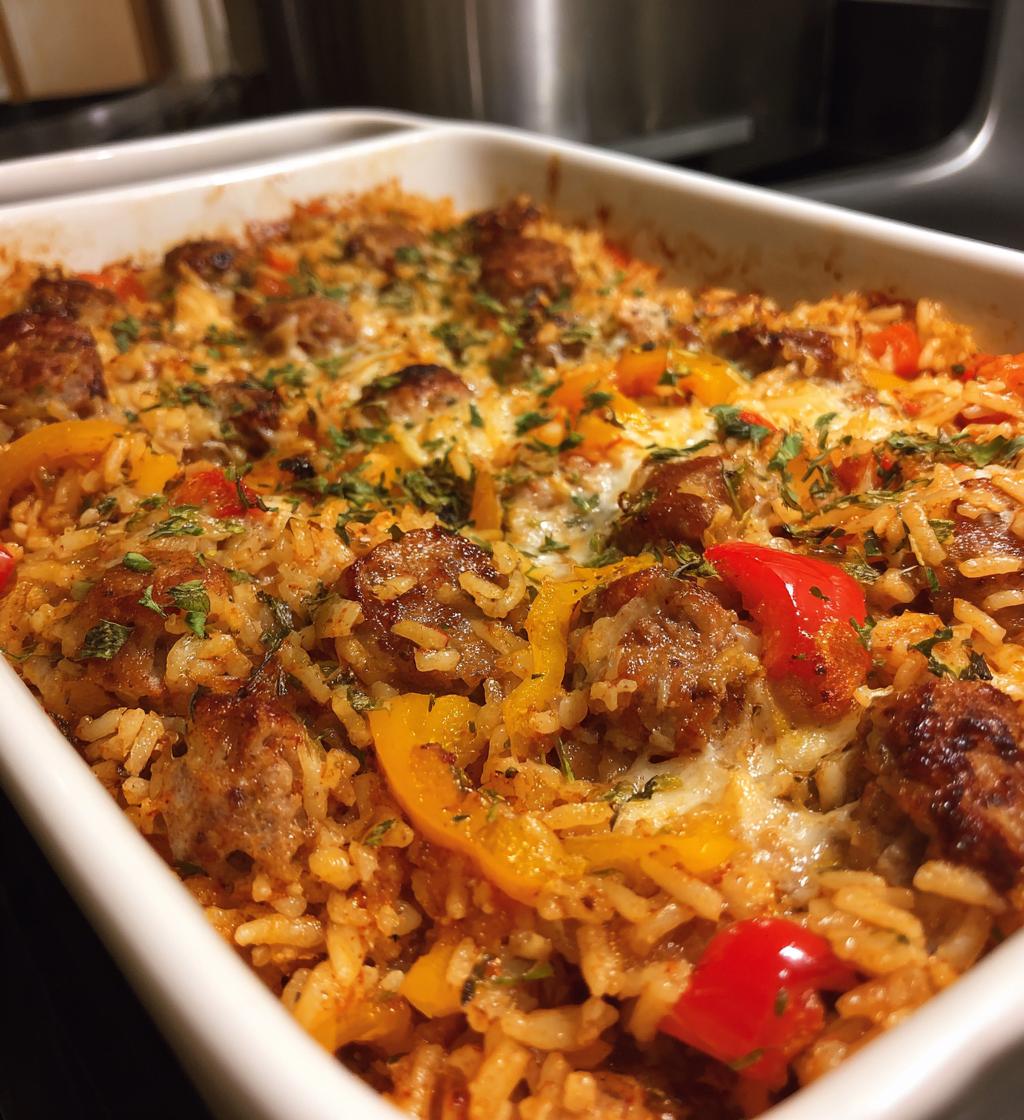 sausage and rice casserole