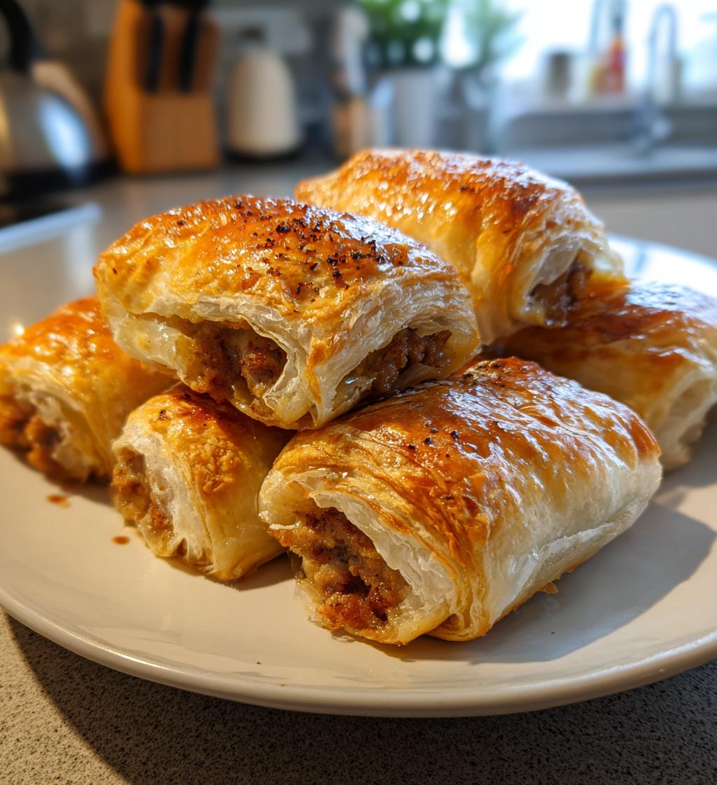 sausage rolls appetizer recipe - detail 1