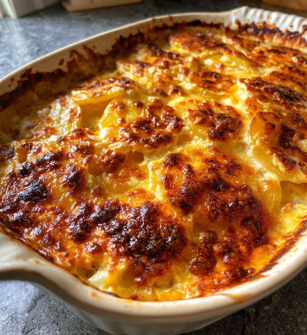 scalloped potatoes - detail 1