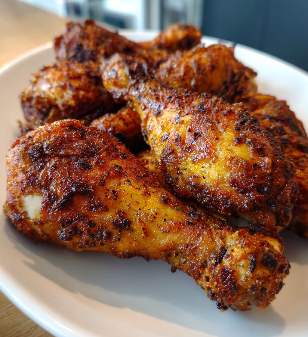 seasoned crispy chicken drumsticks