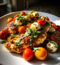 sheet pan caprese chicken