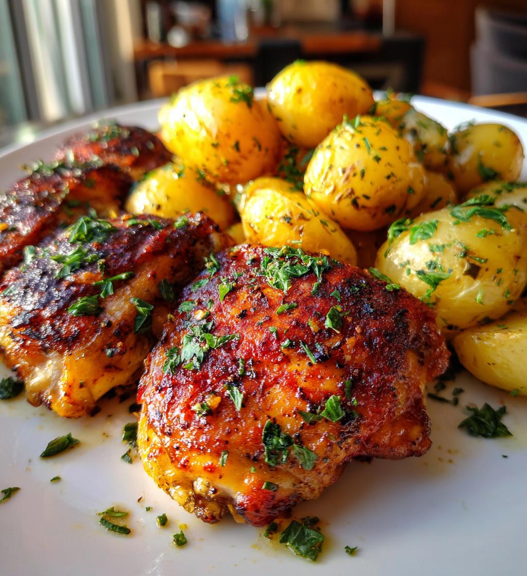 sheet pan chicken and potatoes - detail 1