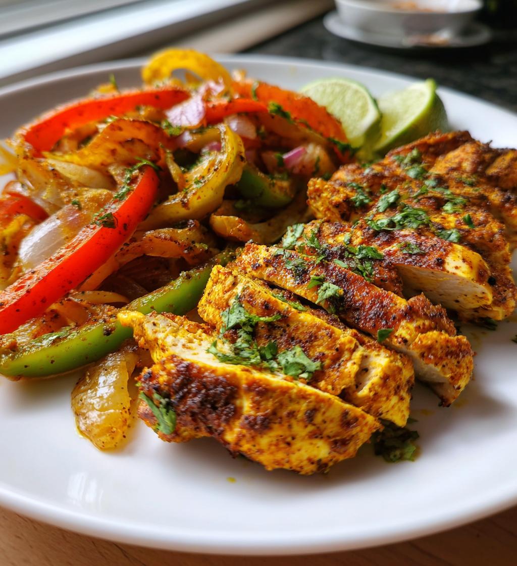 sheet pan chicken fajitas