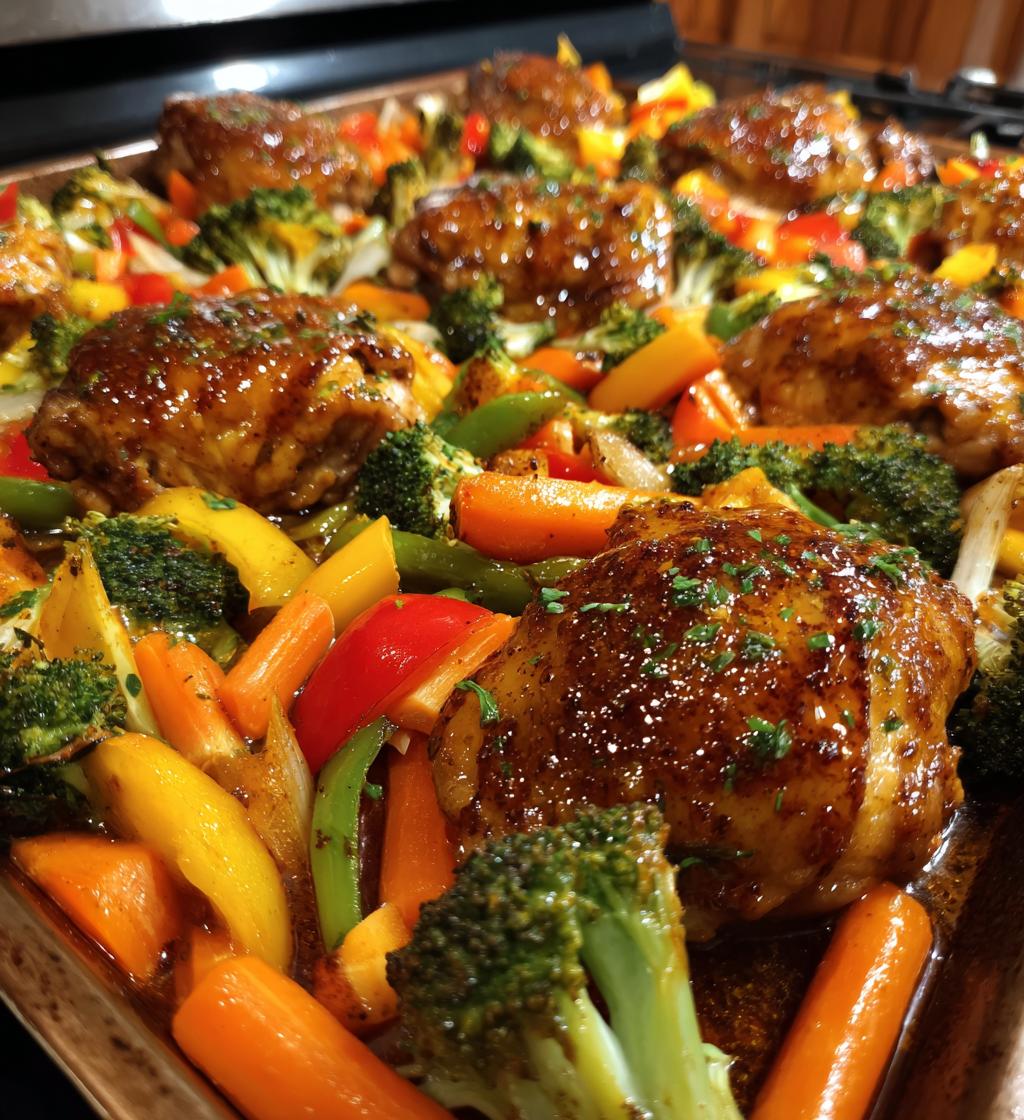 sheet pan honey mustard chicken