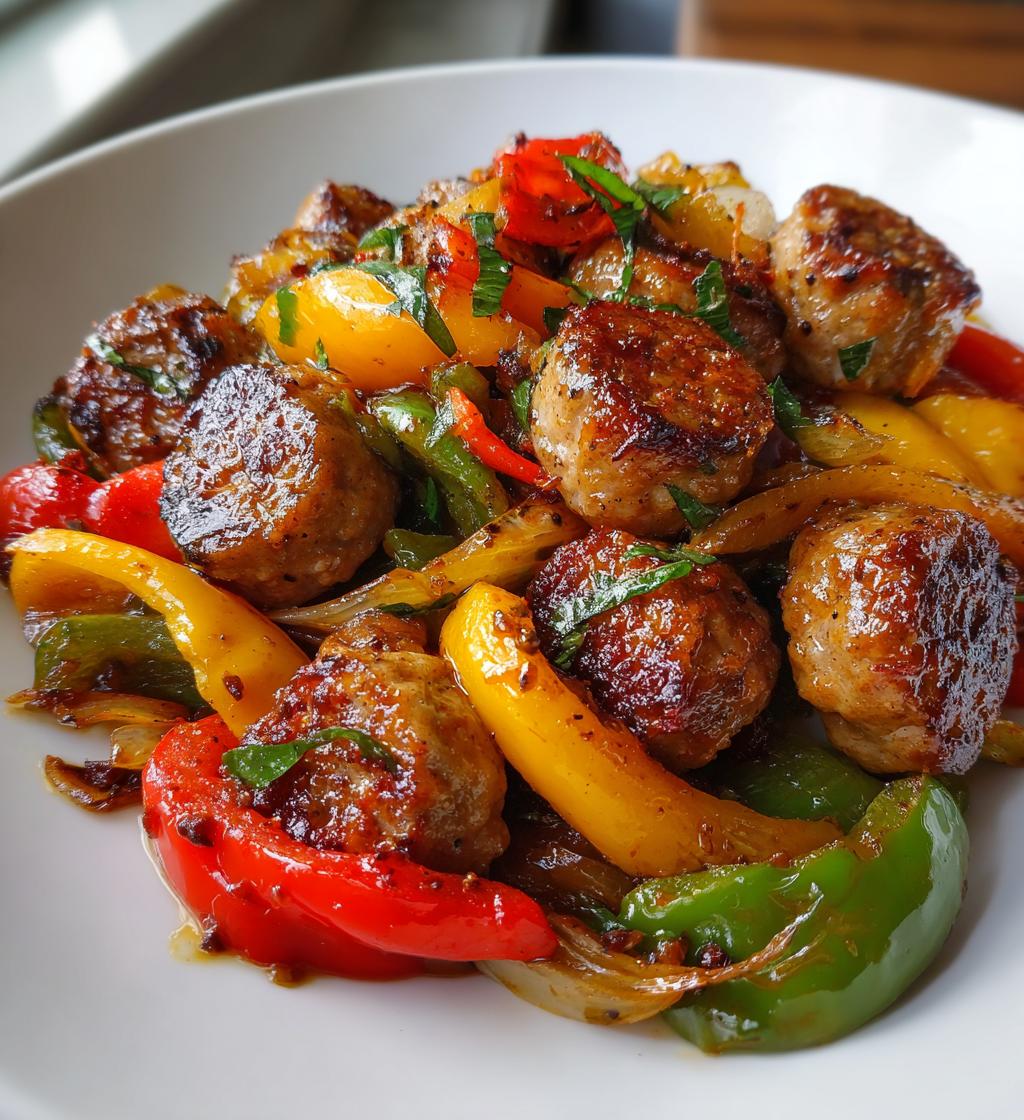 sheet pan sausage peppers and onions