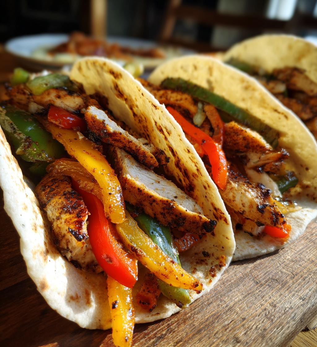 sizzling blackstone fajitas - detail 1