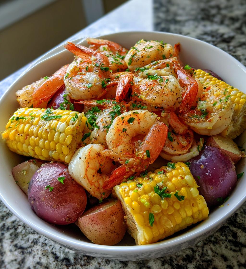 slow cooker southern shrimp boil - detail 1