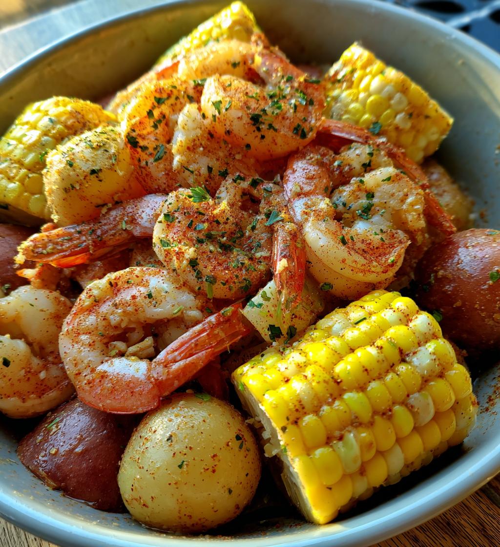 slow cooker southern shrimp boil - detail 1