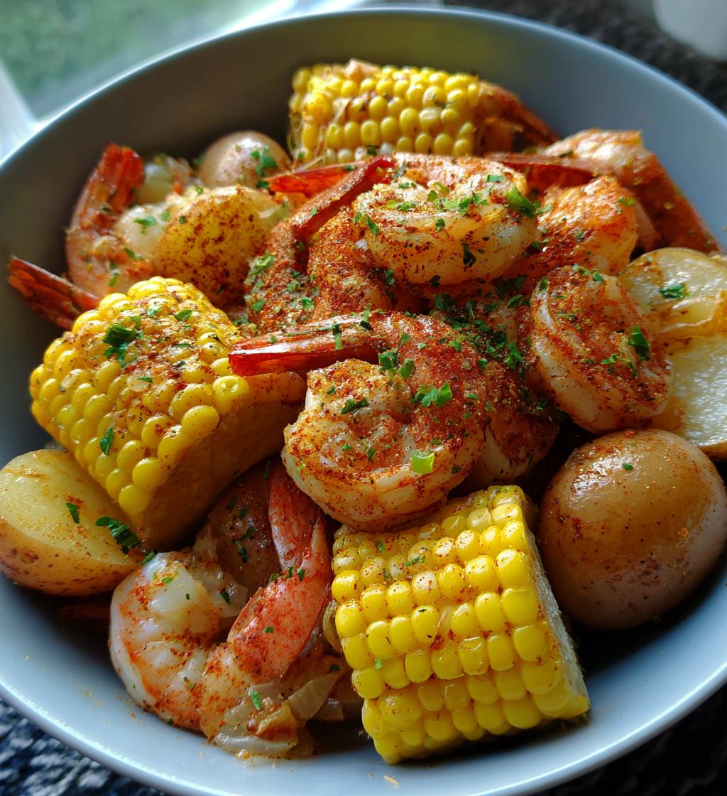 slow cooker southern shrimp boil
