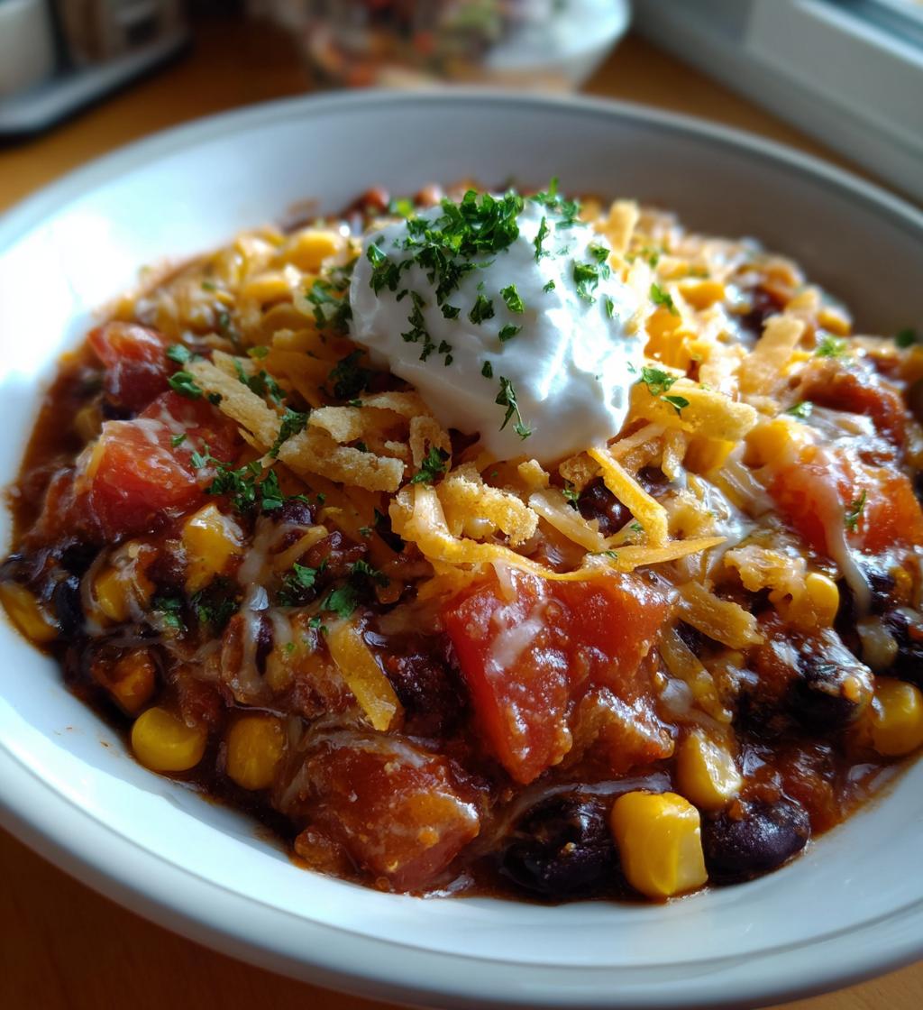 slow cooker tex mex taco soup - detail 1