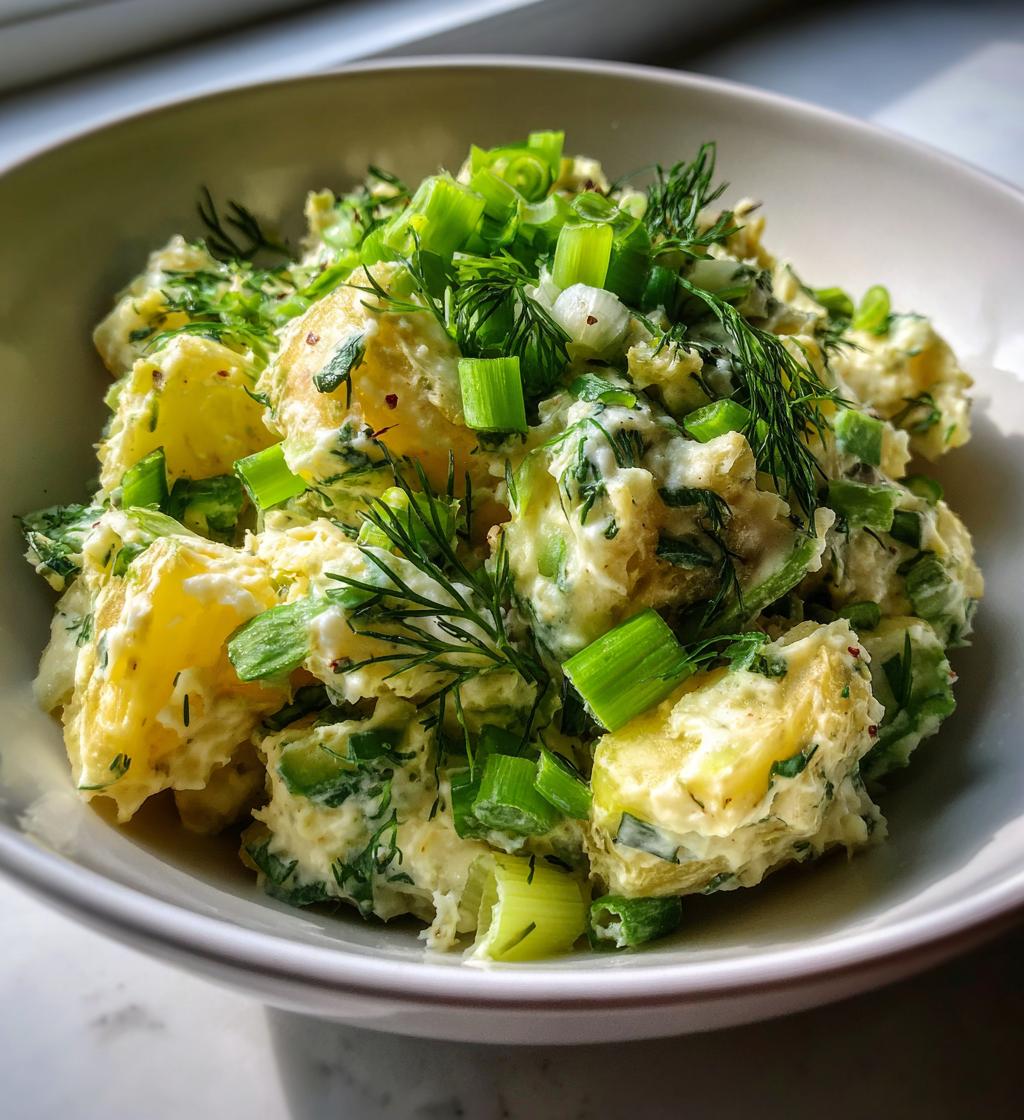 smashed potato salad - detail 1