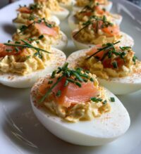 smoked salmon deviled eggs