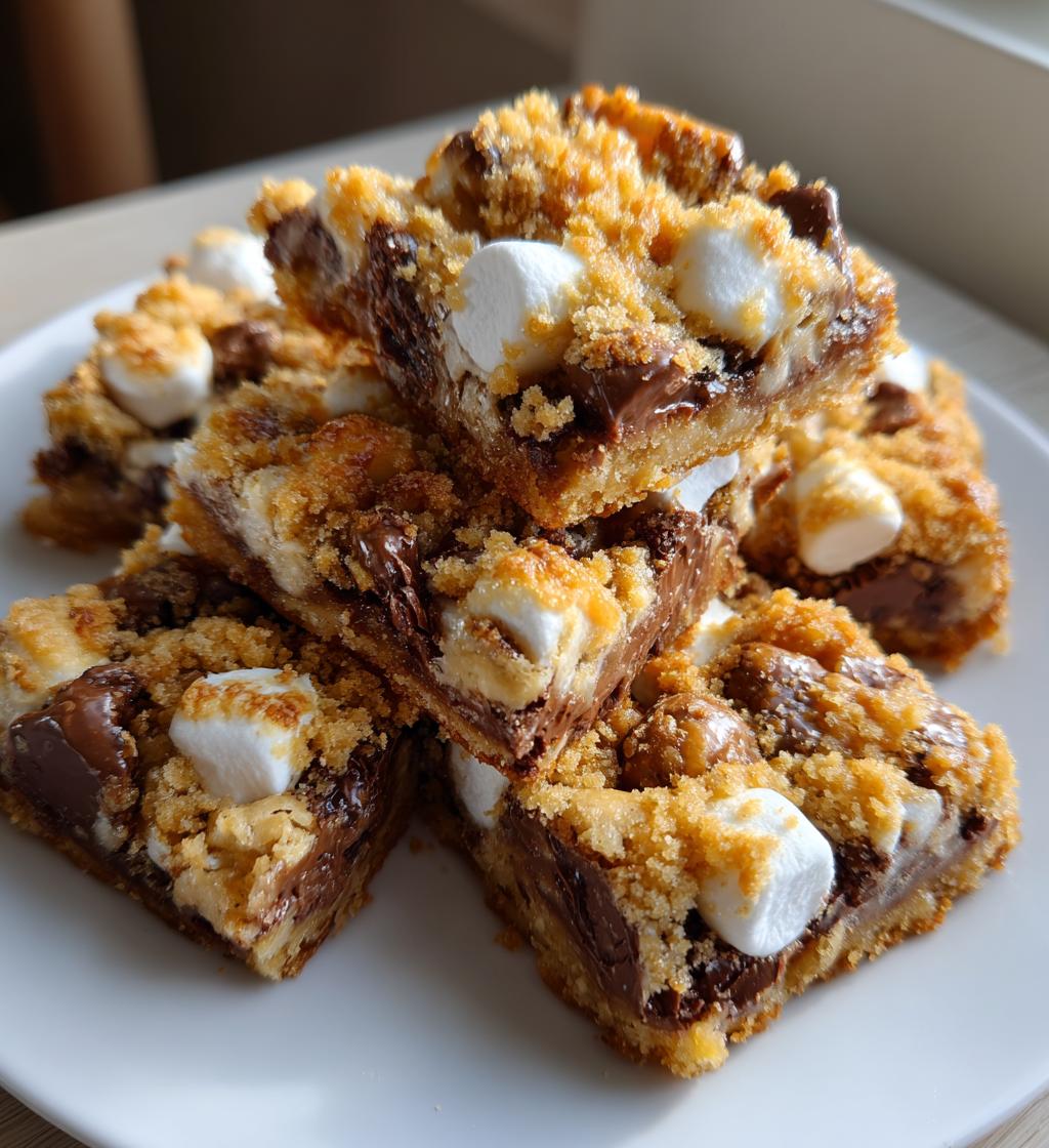 smores cookie bars - detail 1