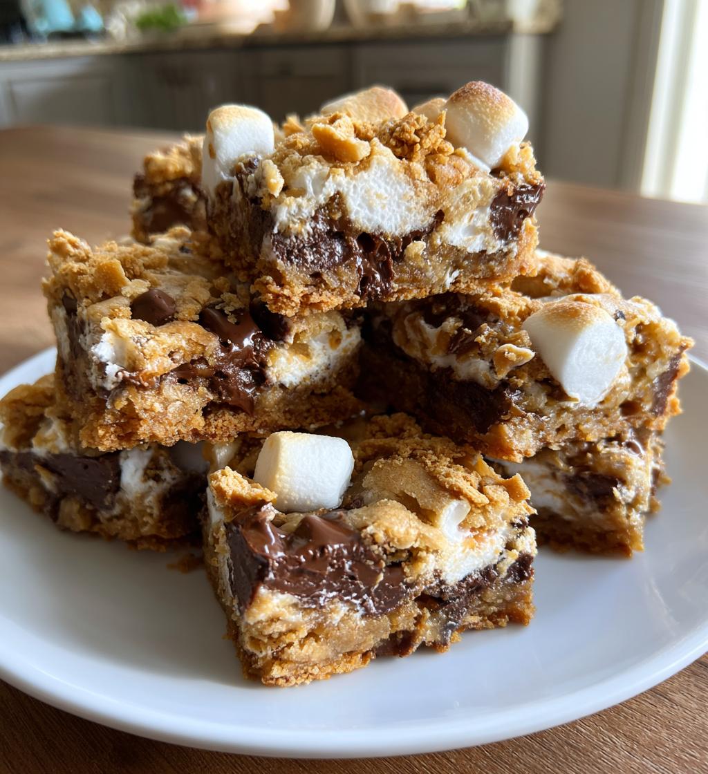 smores cookie bars
