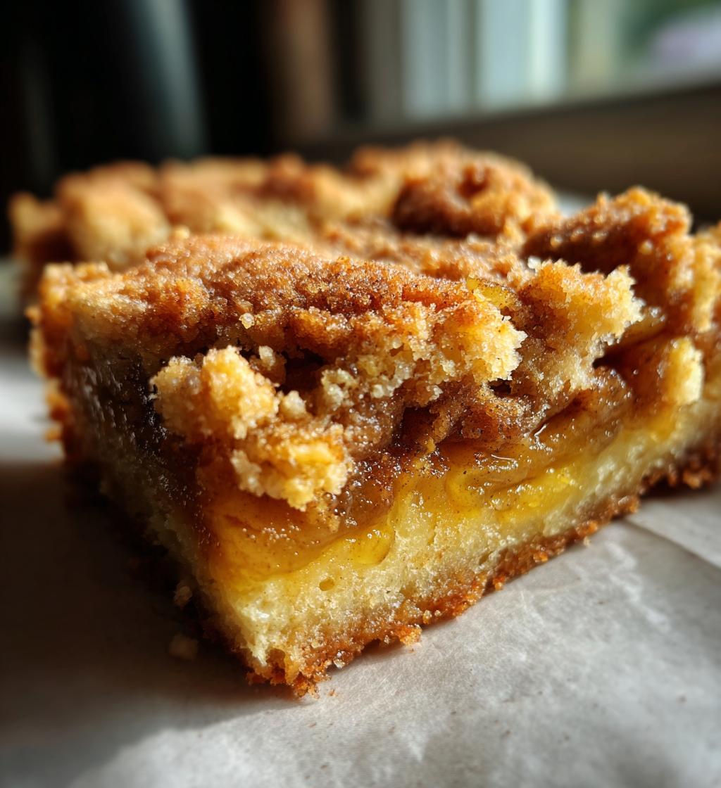 snickerdoodle apple pie bars - detail 1