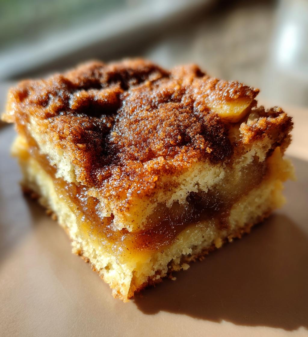 snickerdoodle apple pie bars
