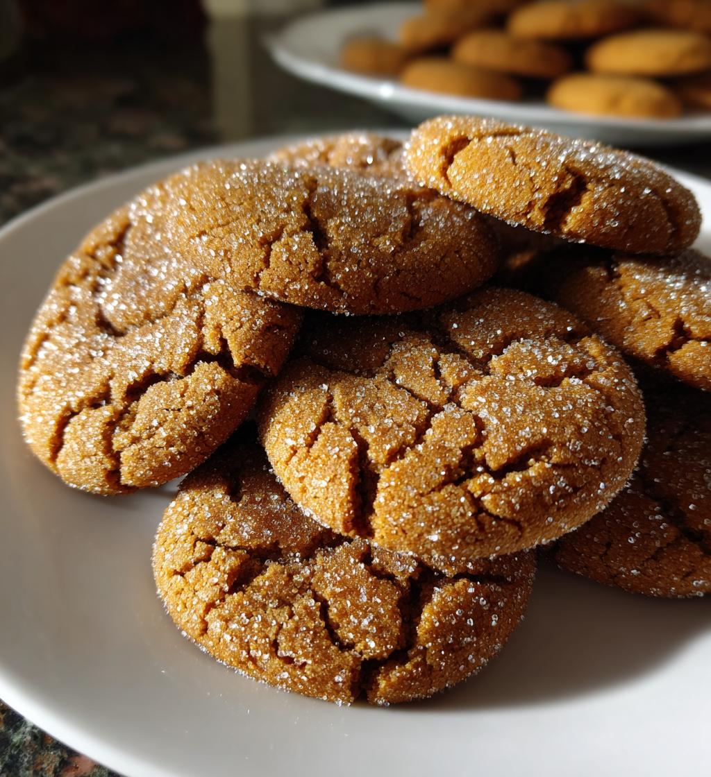 soft and chewy ginger snaps - detail 1