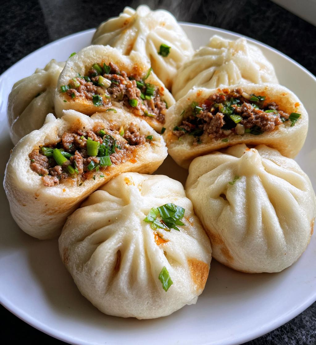 soft steamed beef buns - detail 1