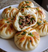 soft steamed beef buns