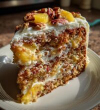 southern creamy pineapple pecan cake recipe
