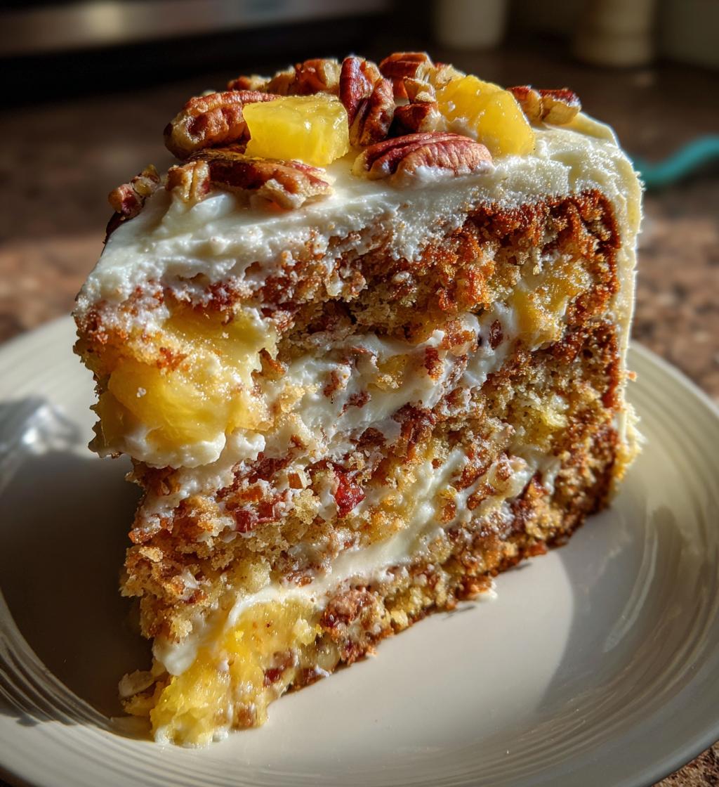 southern creamy pineapple pecan cake recipe
