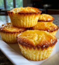 southern style honey butter cornbread poppers