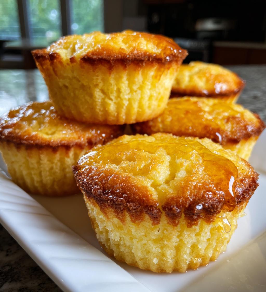 southern style honey butter cornbread poppers