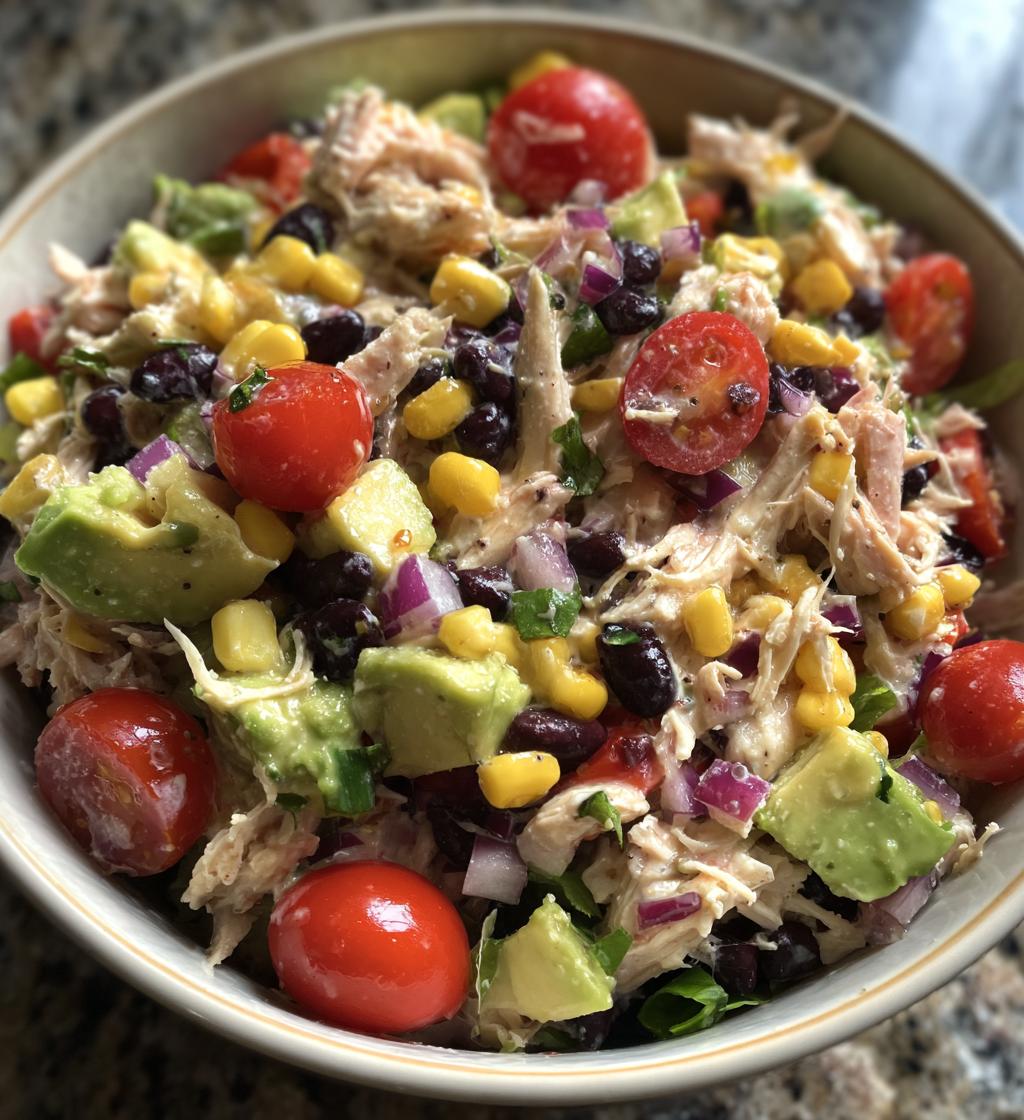 southwest chicken salad - detail 1