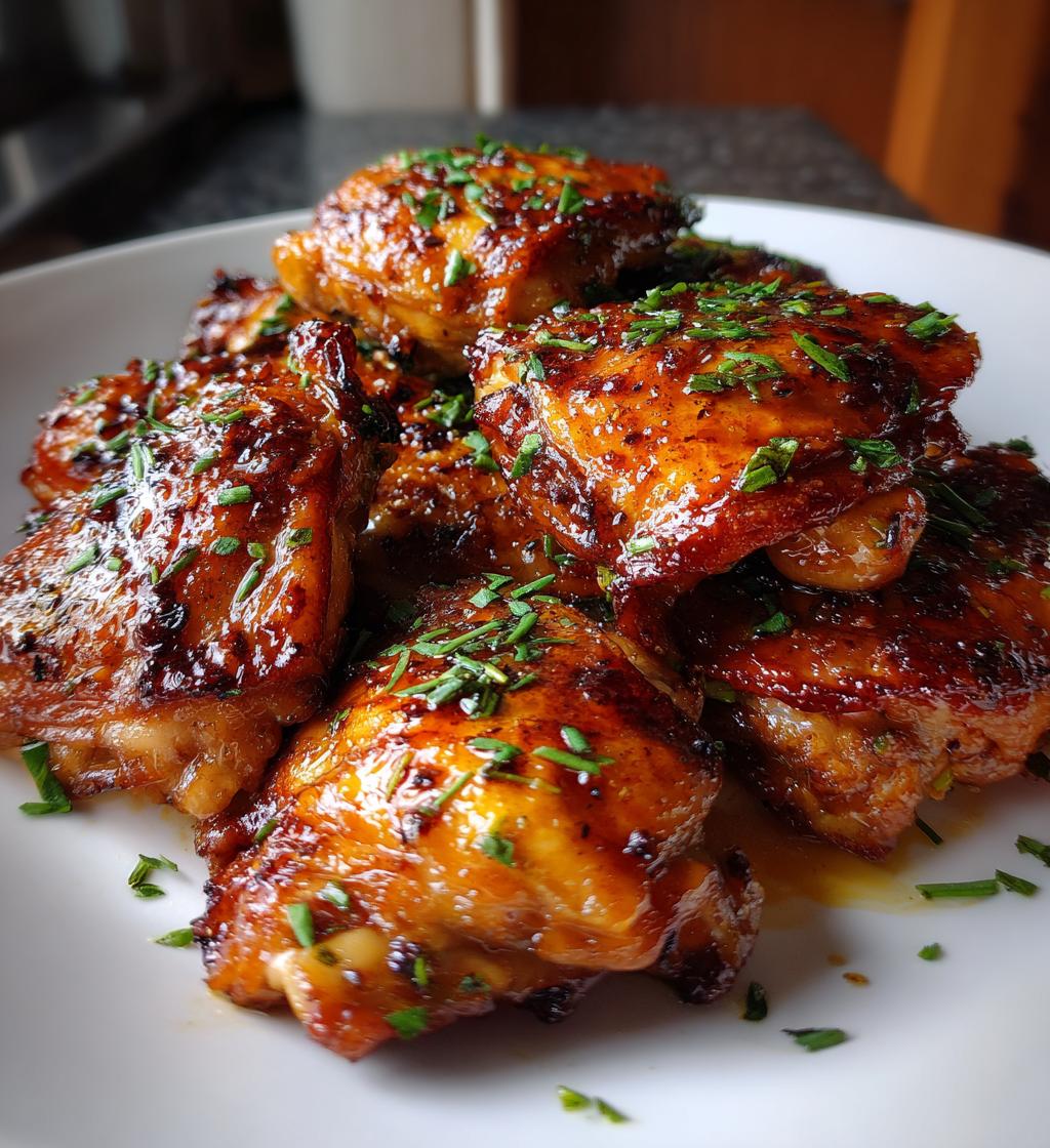 spicy honey glazed chicken - detail 1