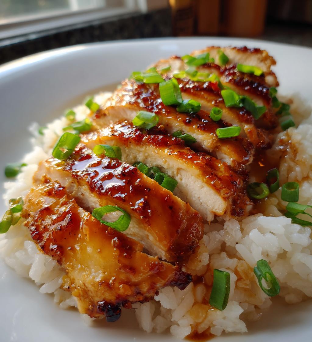 spicy maple chicken coconut rice - detail 1