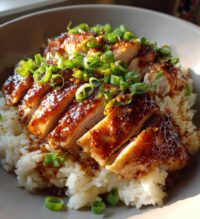 spicy maple chicken coconut rice