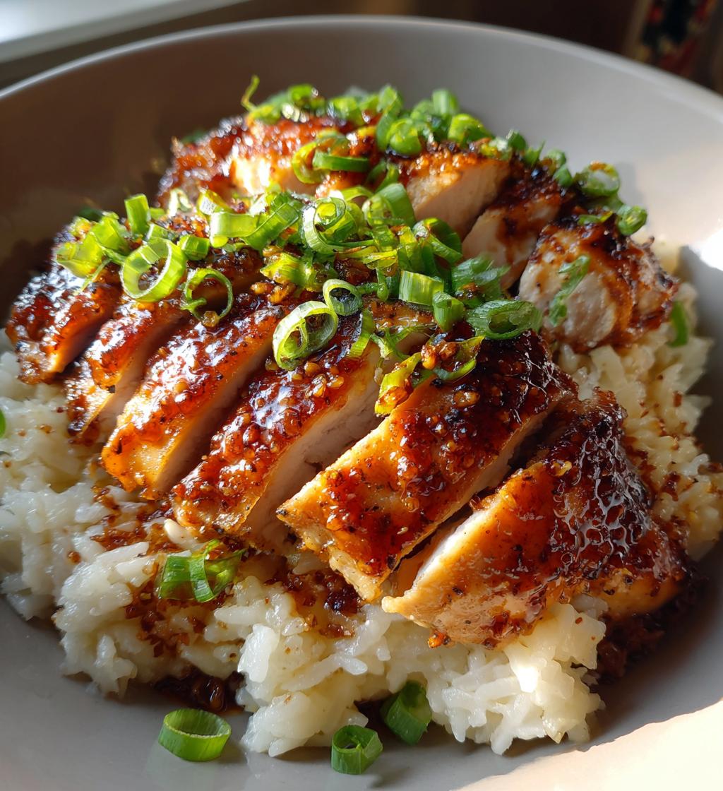 spicy maple chicken coconut rice