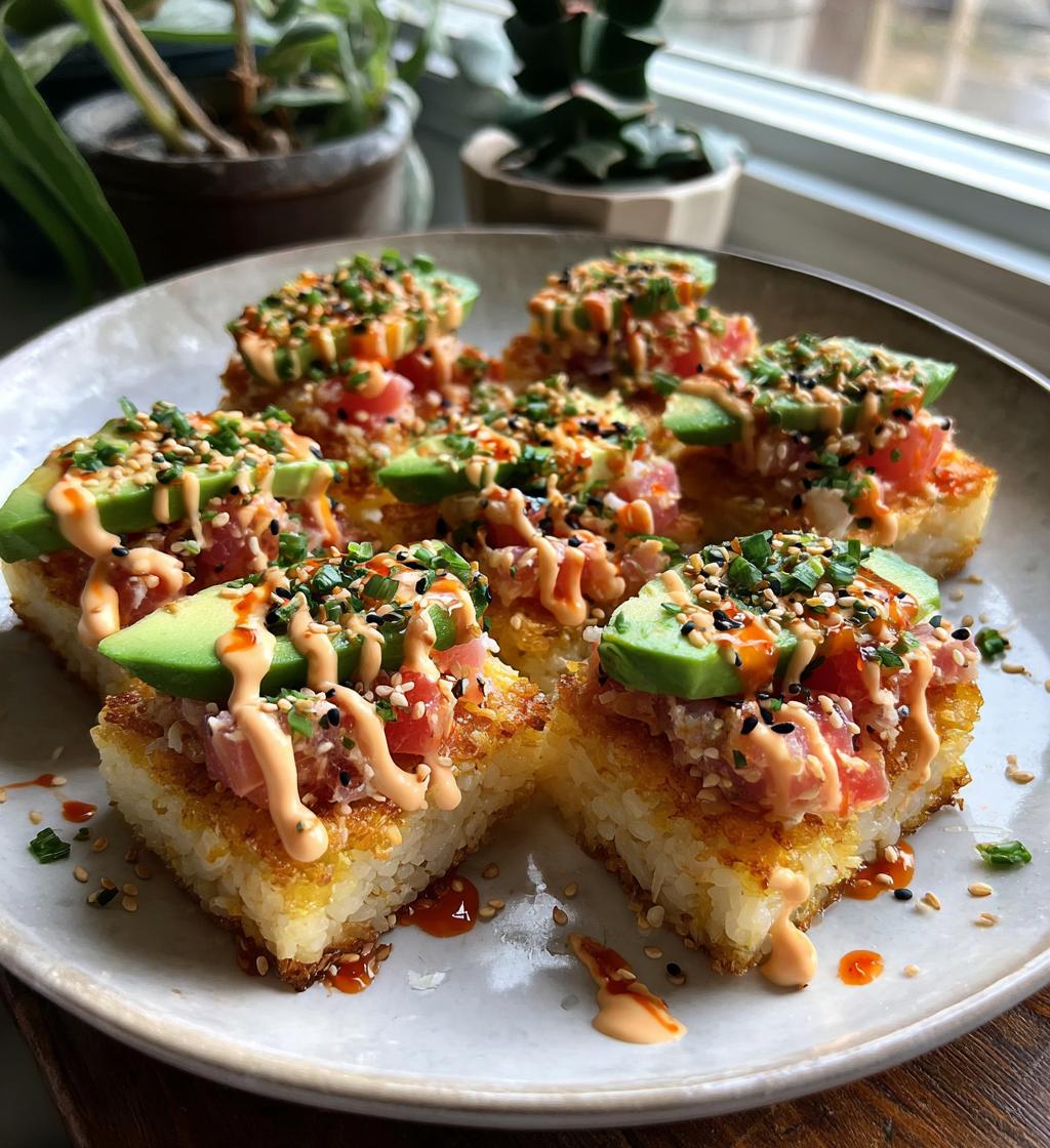 spicy tuna crispy rice - detail 1