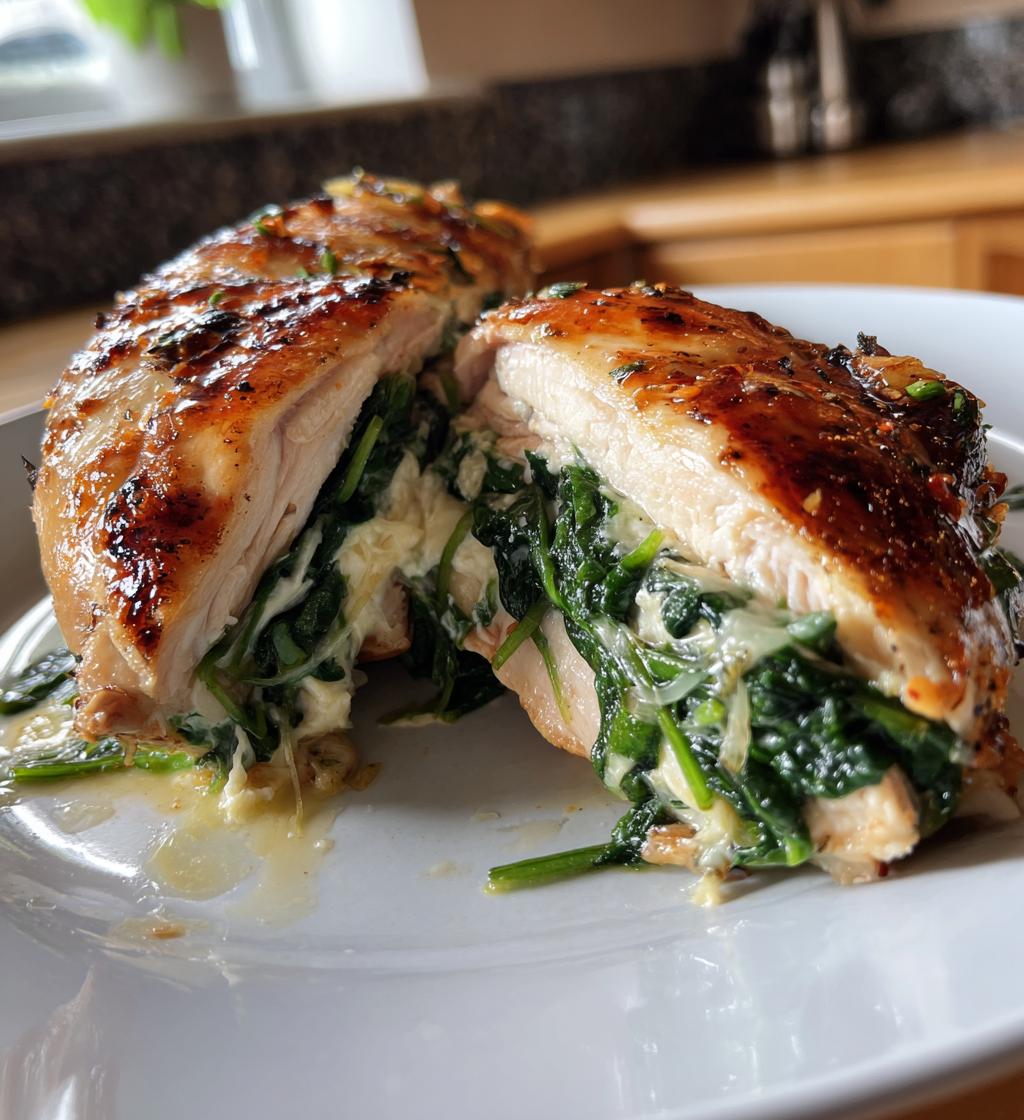 spinach stuffed chicken