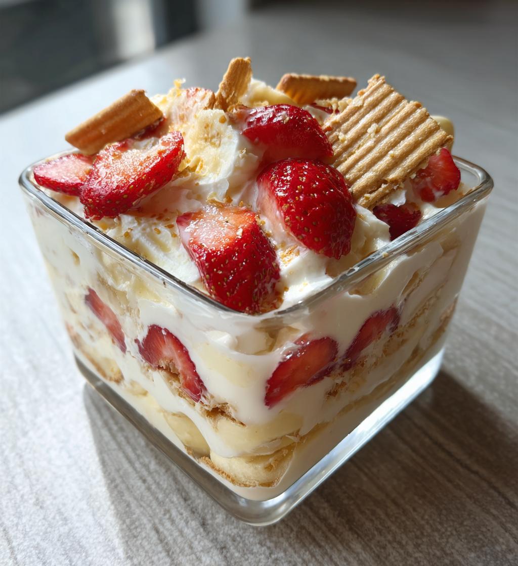 strawberry banana pudding
