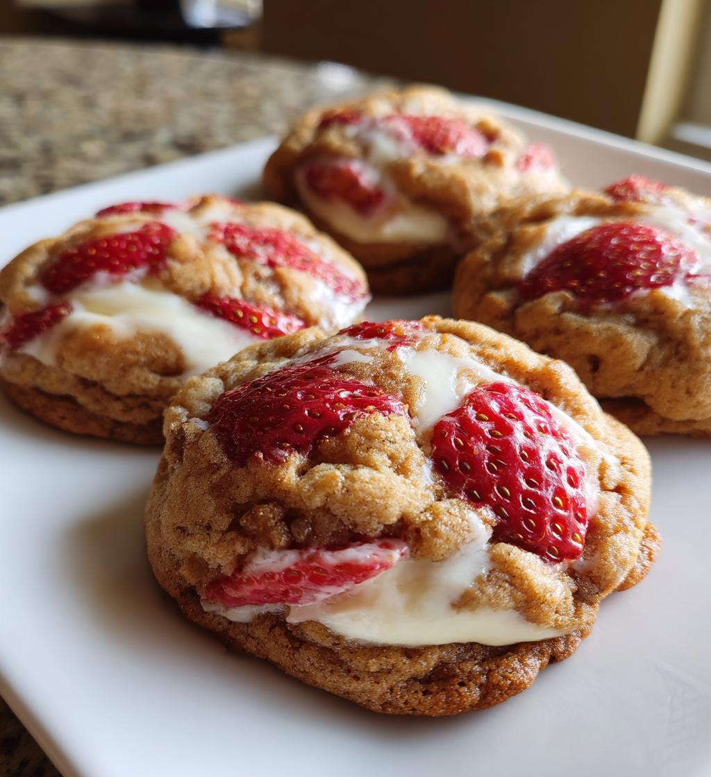 strawberry cheesecake cookies - detail 1