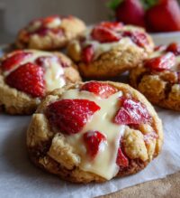 strawberry cheesecake cookies