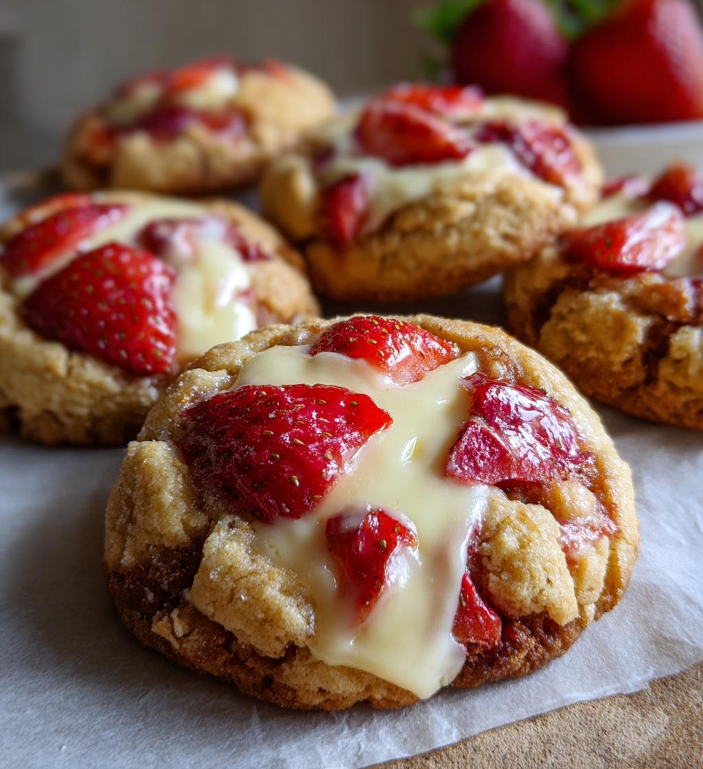 strawberry cheesecake cookies