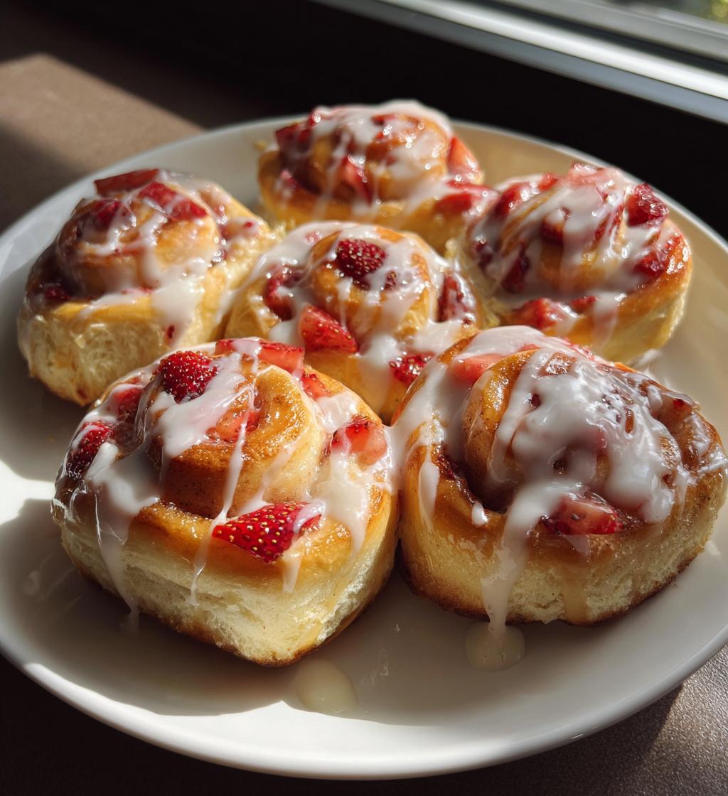 strawberry cinnamon rolls