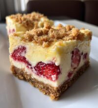 strawberry lemon cheesecake bars