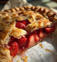 strawberry pop tart pie