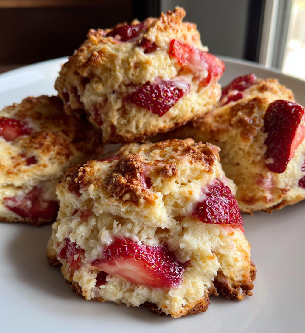strawberry scones - detail 1