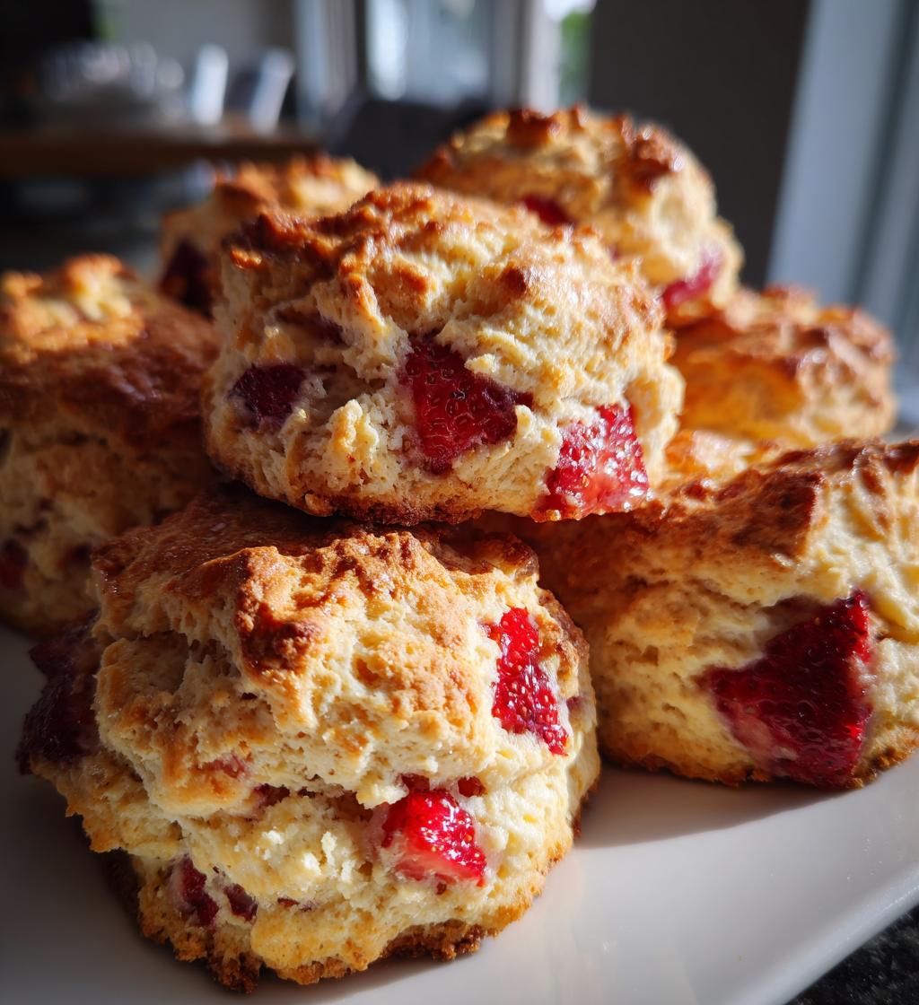 strawberry scones