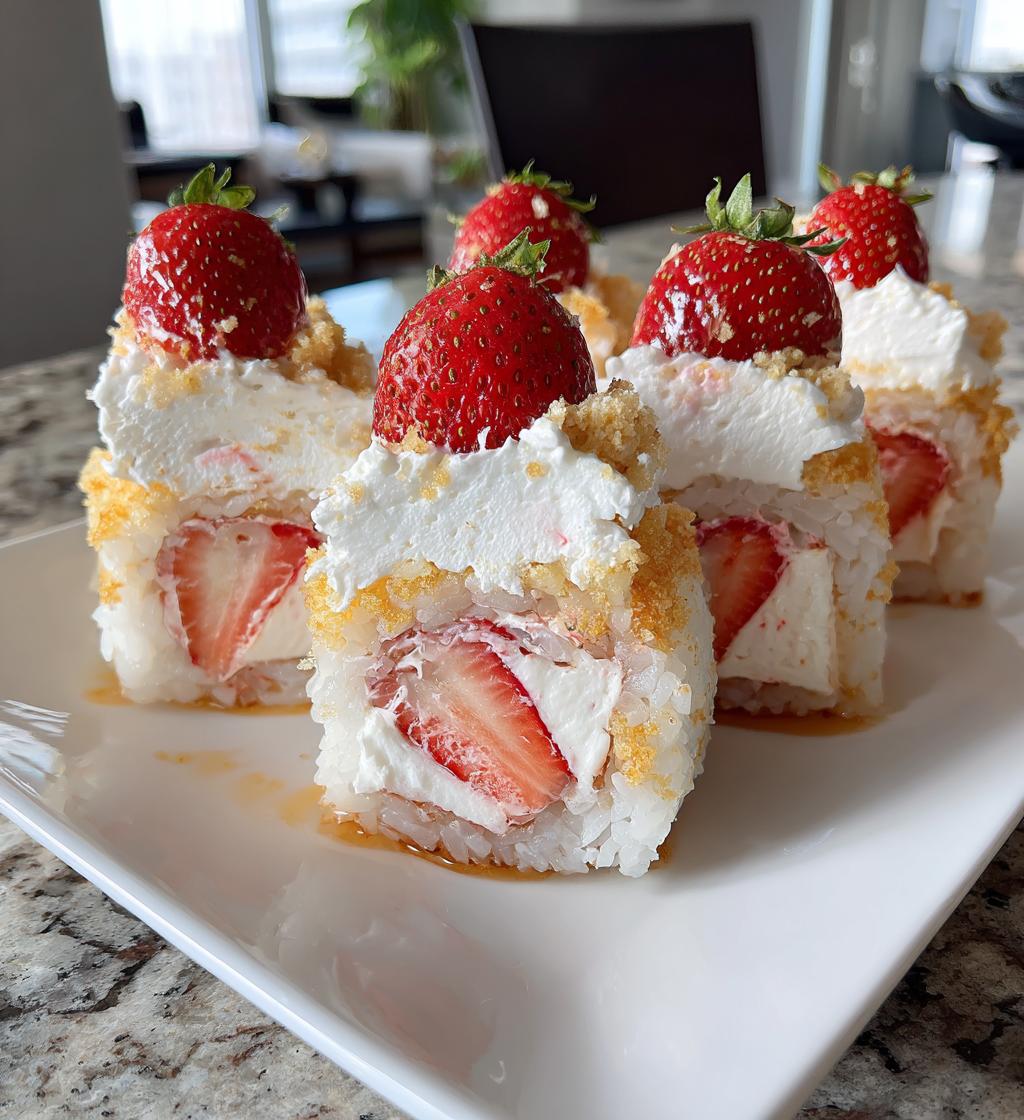 strawberry shortcake sushi